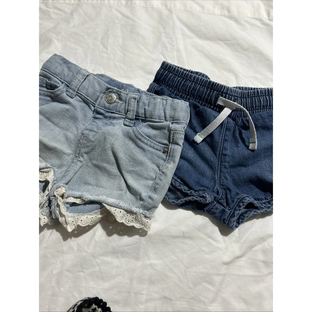Baby Girl 12 Mo Summer Lot Of 10 Carters Cat &Jack CK Mudpie And More B145